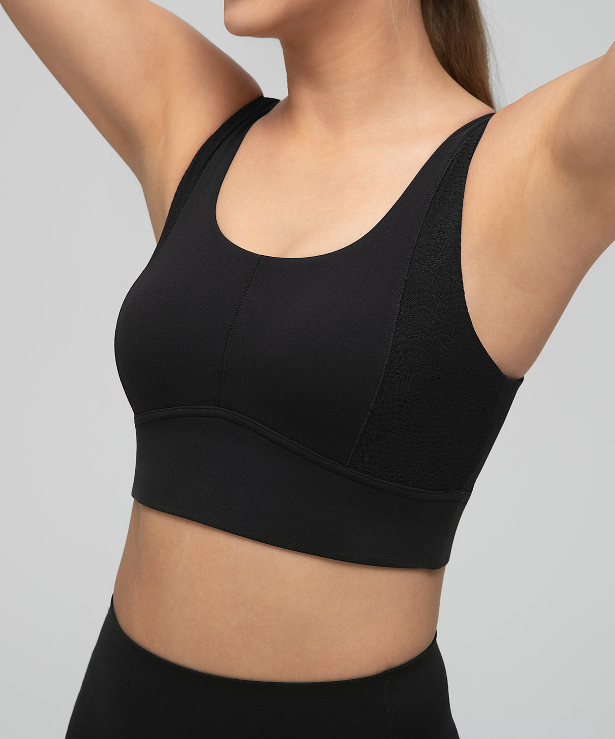 Anywhere Side Mesh Doppelträger-Yoga-BH | Leicht stützender Sport-BH für Damen