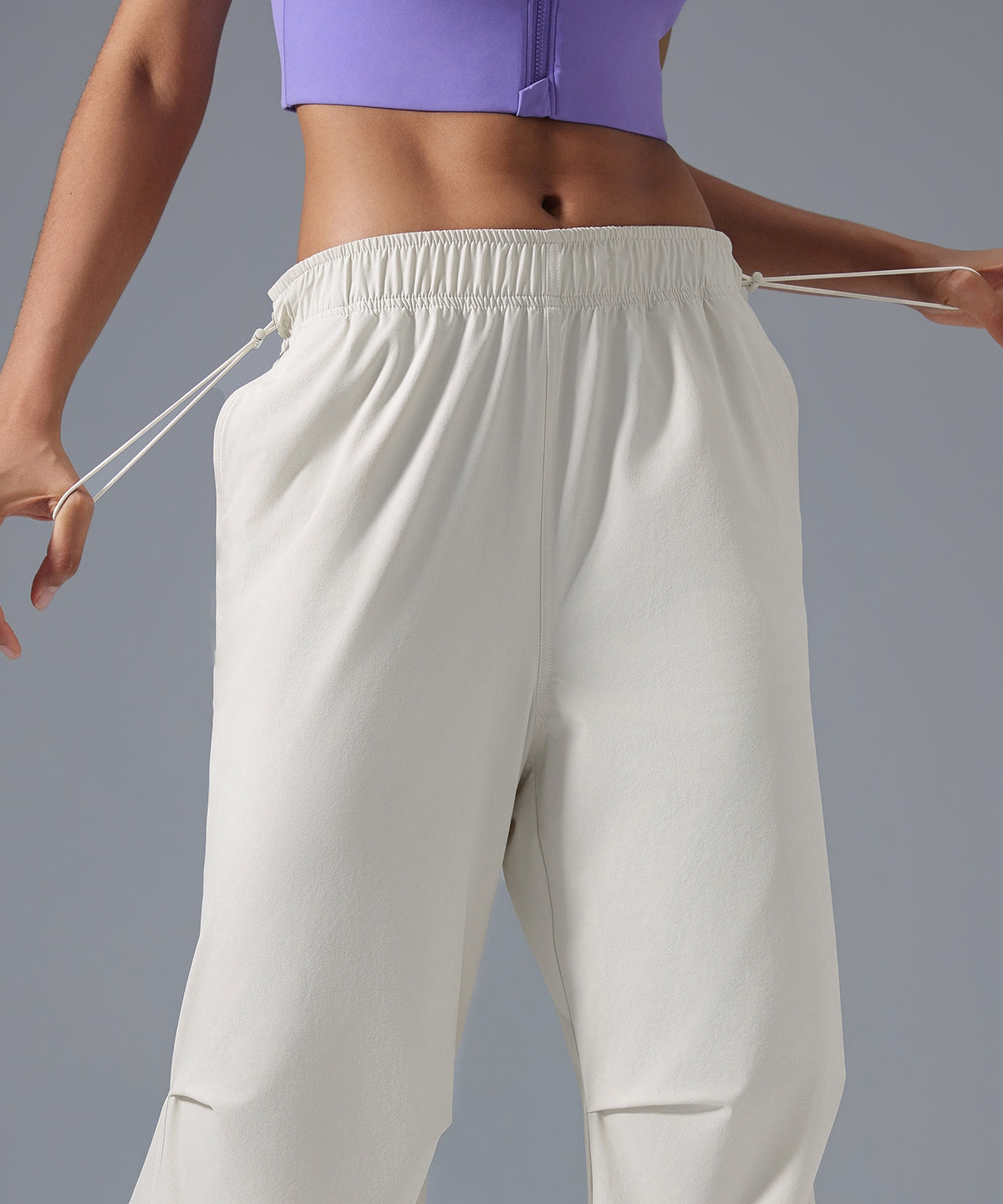 Elastic Waistband Cooling Cargo Pants with Pockets 28"| Women's Light Support Pants
