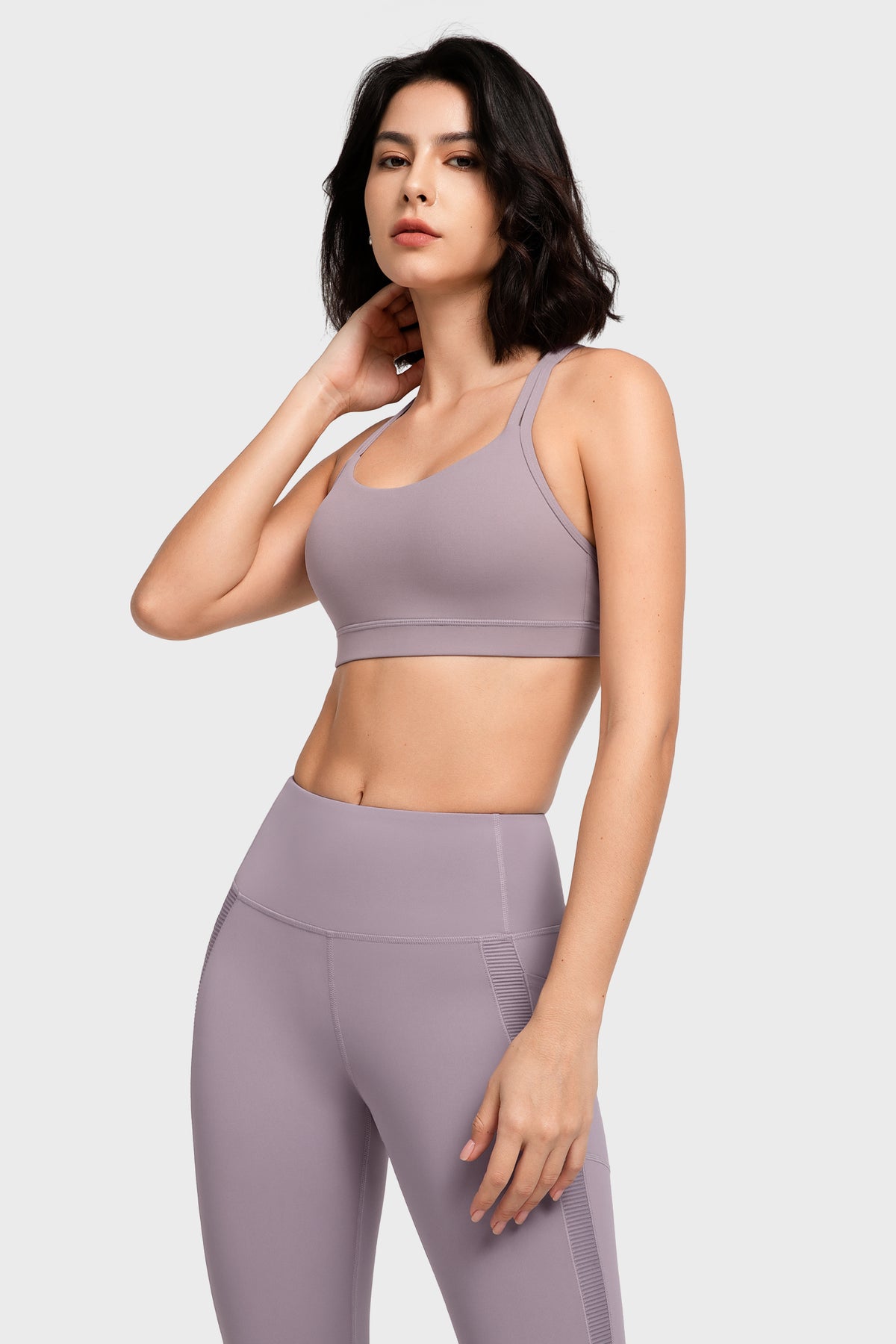 Shift™ Scoop Neckline Double Straps Padded Yoga Bra | Women's Light Support Sports Bra