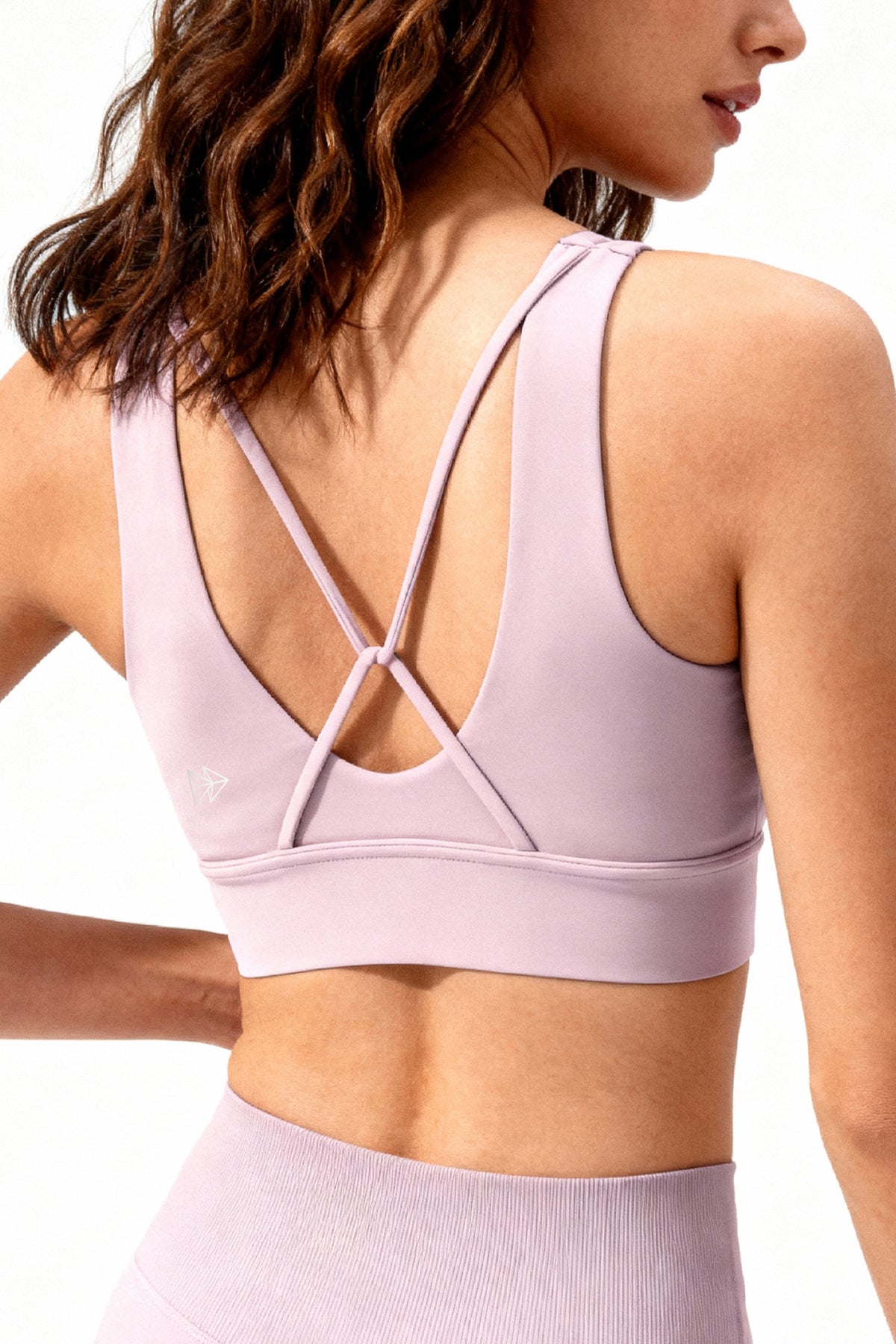 Sujetador de yoga largo con relleno y banda ancha Anywhere | Sujetador deportivo de sujeción ligera para mujer