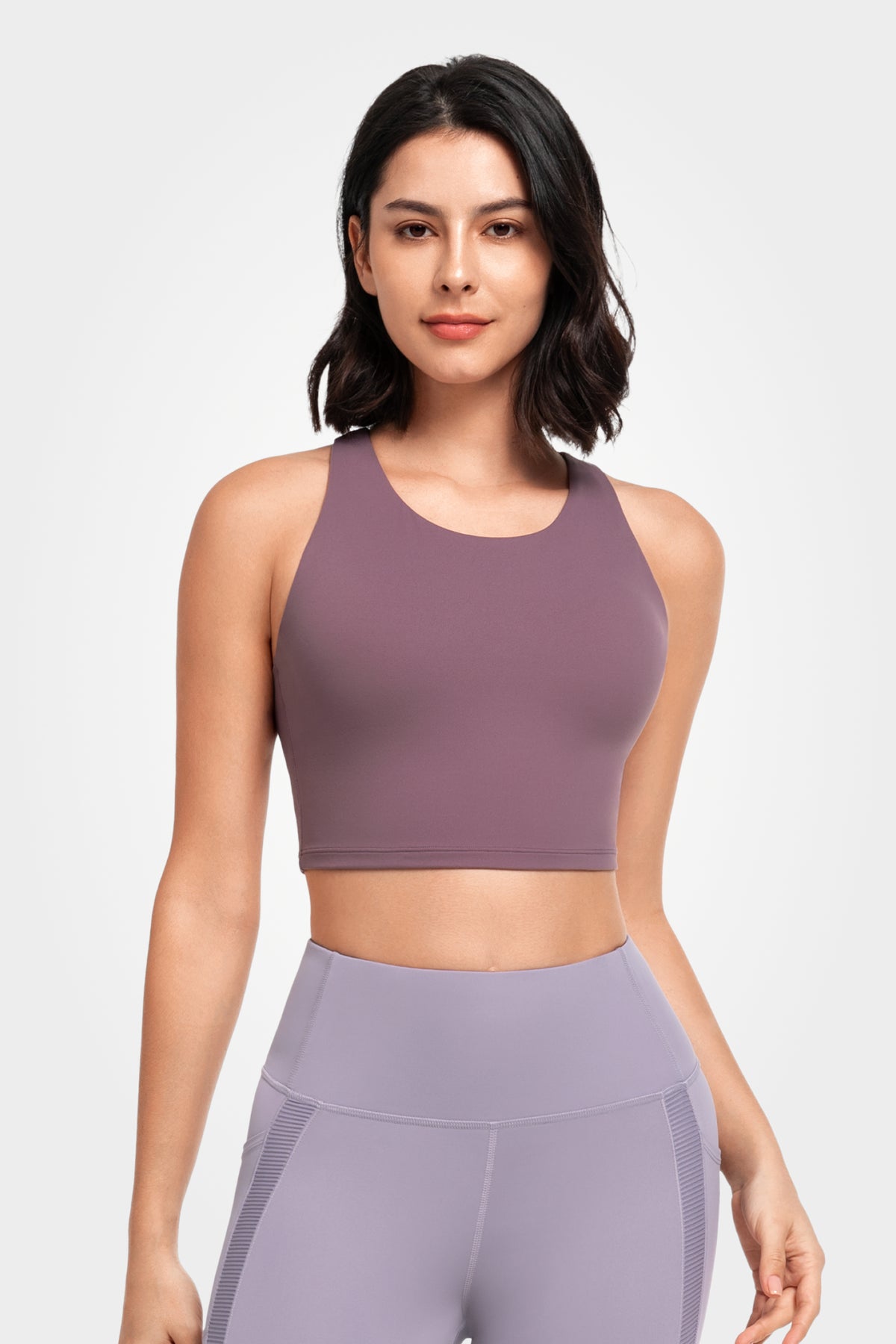Shift™ Scoop Neckline Strappy Padded Yoga Bra | Women's Light Support Sports Bra
