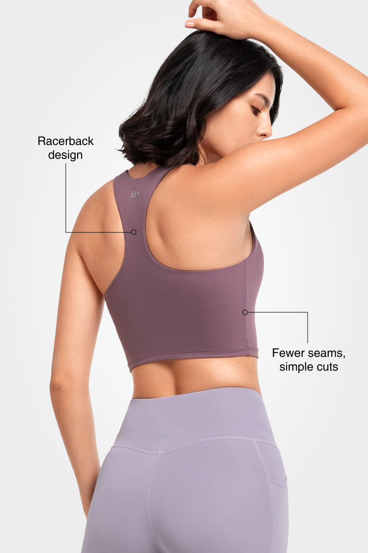 Shift™ Scoop Neckline Strappy Padded Yoga Bra | Women's Light Support Sports Bra