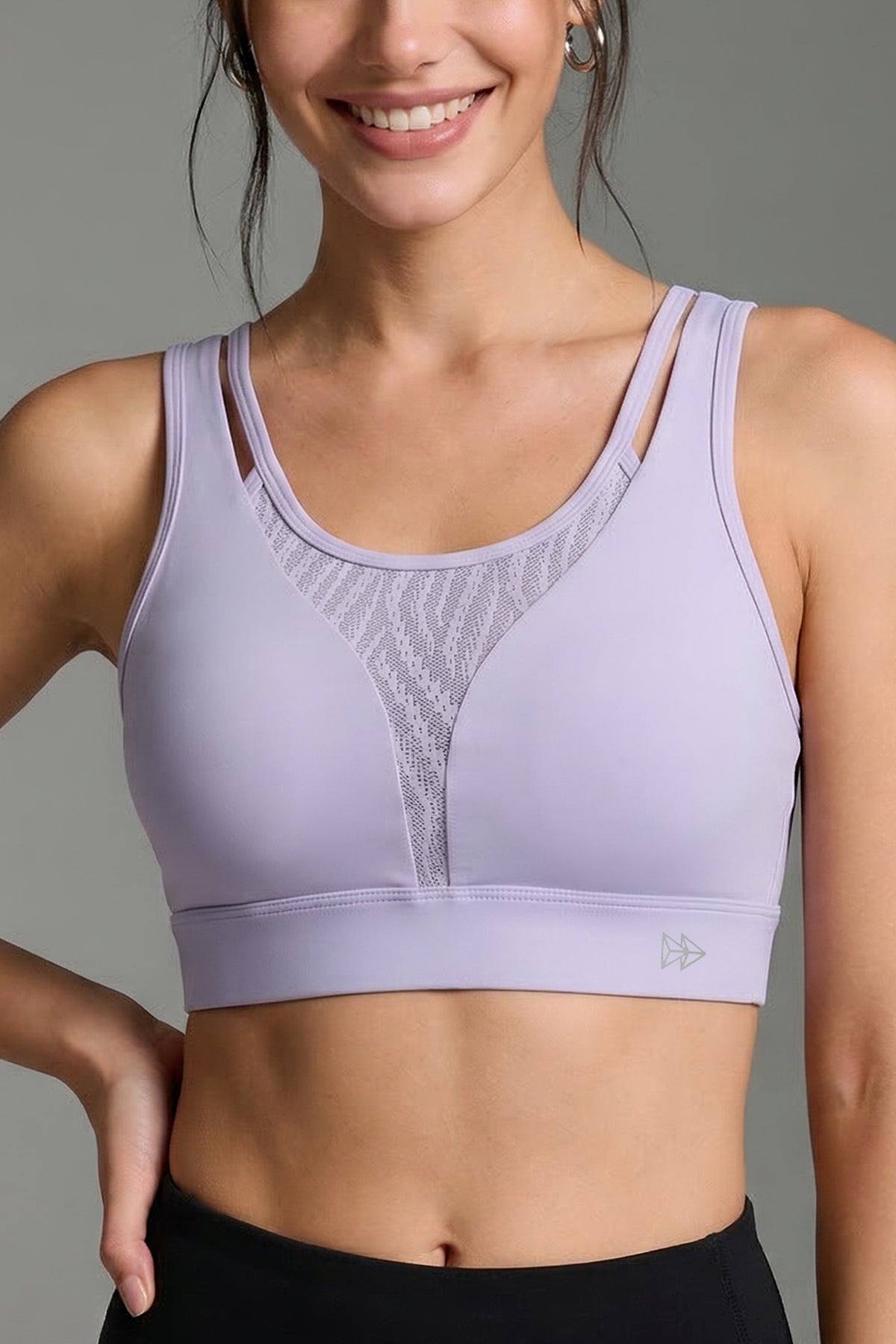 Echo™ Double-Strap Crossback Breathable Sports Bra | Medium Support for Yoga & HIIT