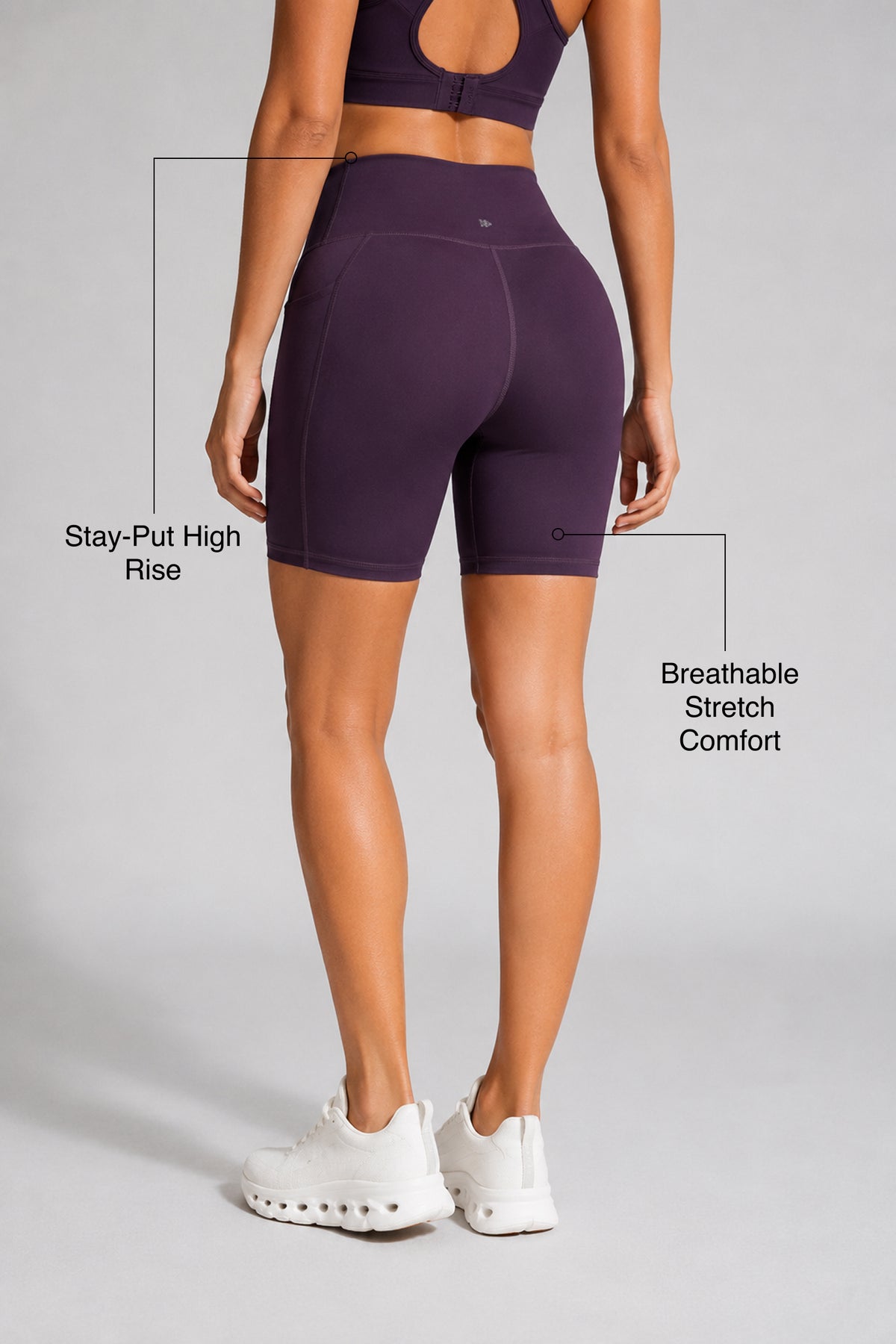 Shift™ High-Rise Stretchy Pockets Tight Shorts 3" 4" 6" 8" | Women's High Support Shorts, Best For Running, HIIT, Yoga & Training