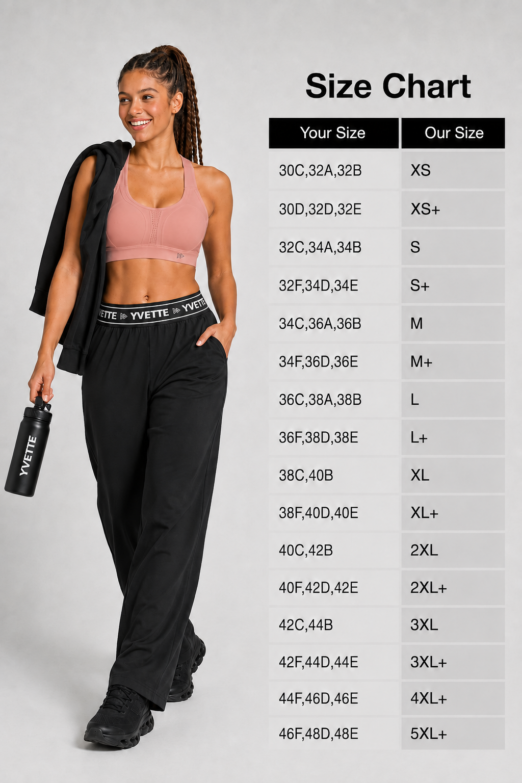Power Adjustable Crisscross Padded Running Bra | Women's High Support Sports Bra