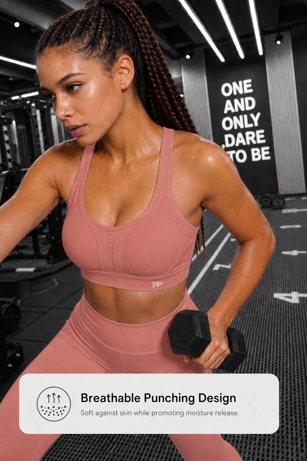 Power Adjustable Crisscross Padded Running Bra | Women's High Support Sports Bra