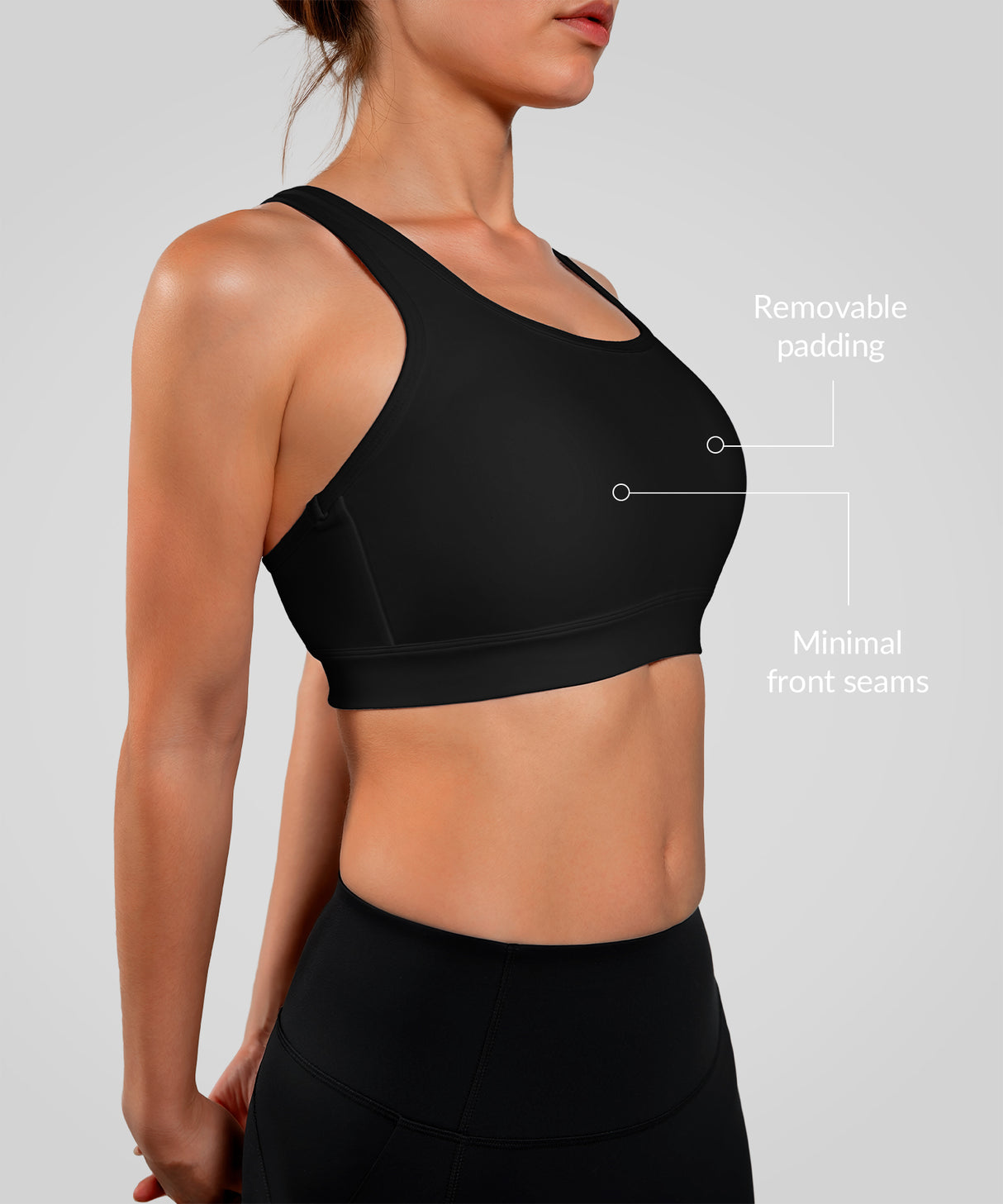 Anywhere Cloud-Soft Yoga-BH mit doppelten Kreuzträgern | Leicht stützender Sport-BH für Damen