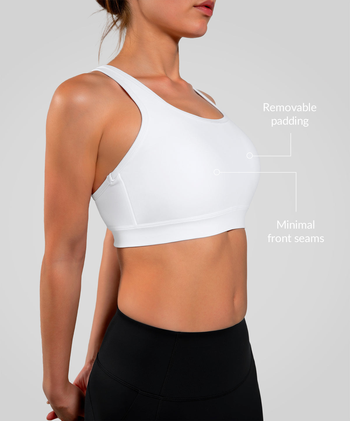 Anywhere Cloud-Soft Yoga-BH mit doppelten Kreuzträgern | Leicht stützender Sport-BH für Damen