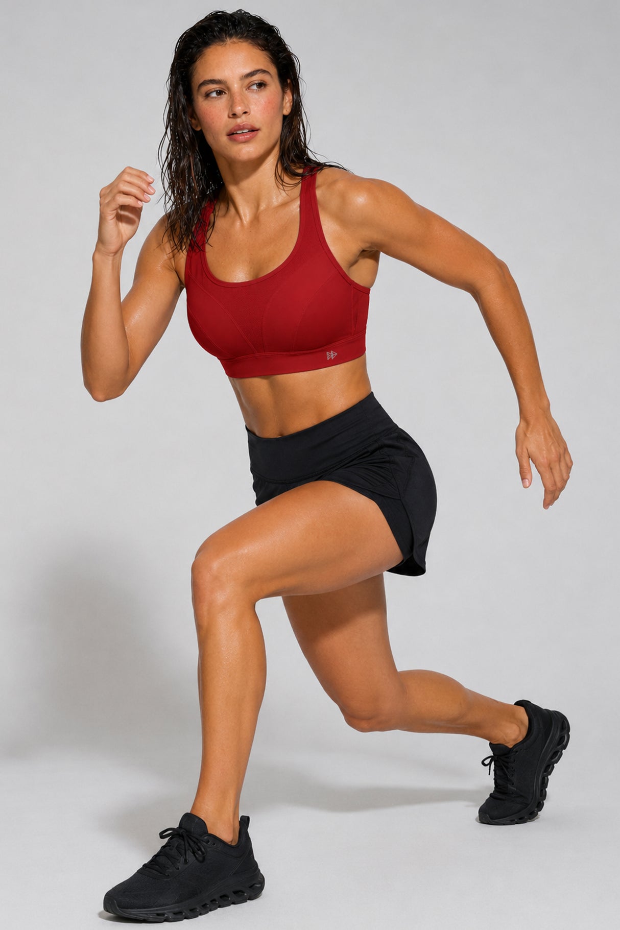 Sujetador deportivo acolchado Power Adjustable Enhance | Sujetador deportivo de sujeción media para mujer