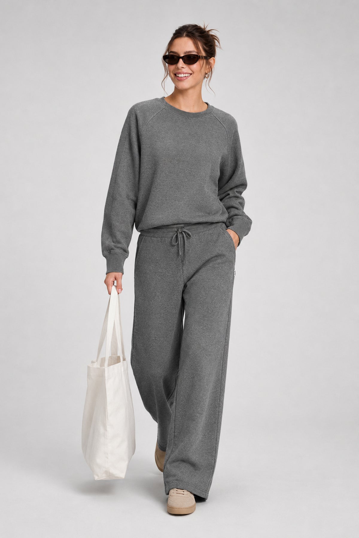 Anywhere™ Cropped Stretch Sweatshirt With Relax Fit | Women's Sports Sweatshirt
