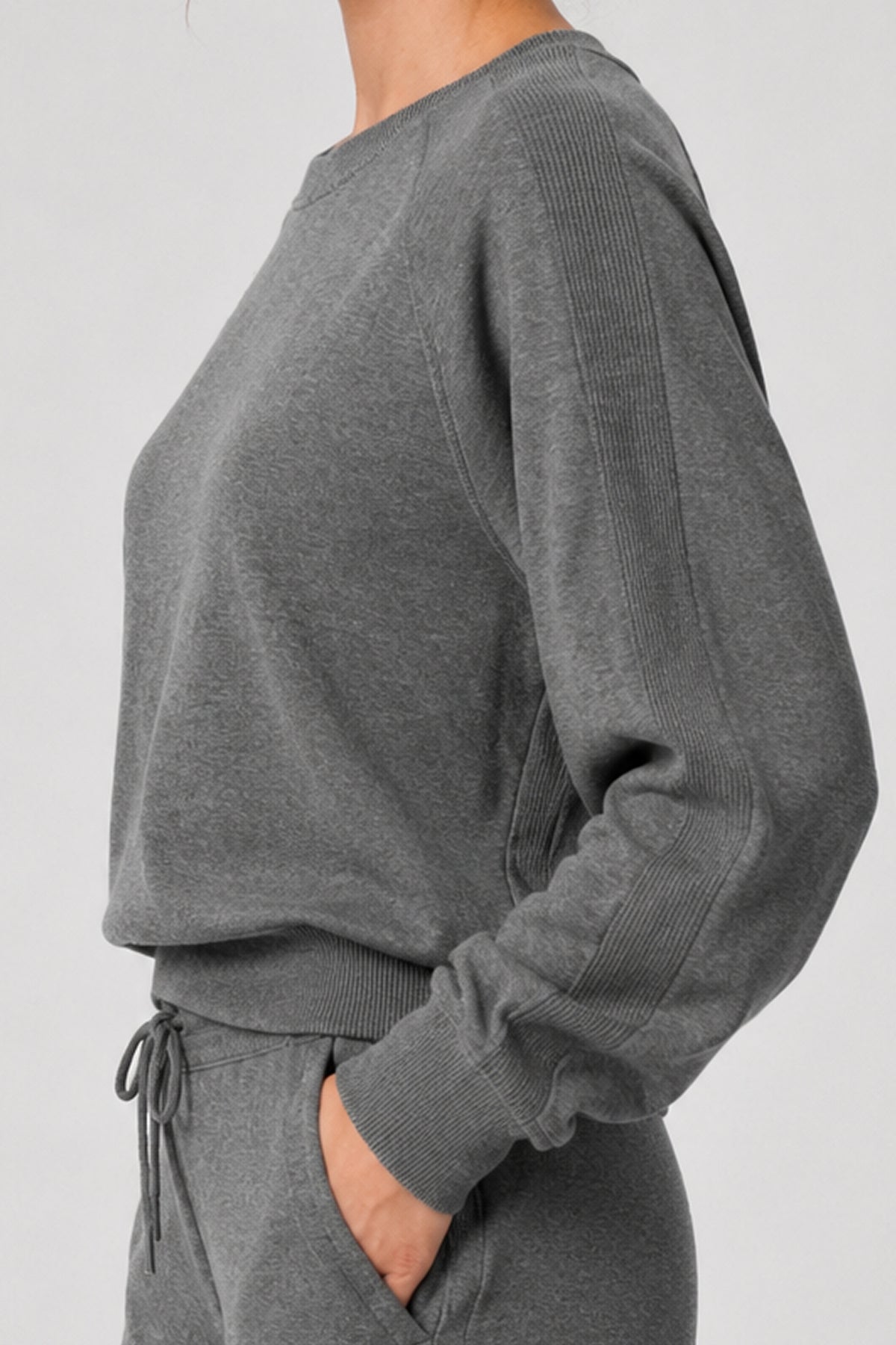 Anywhere™ Cropped Stretch Sweatshirt With Relax Fit | Women's Sports Sweatshirt