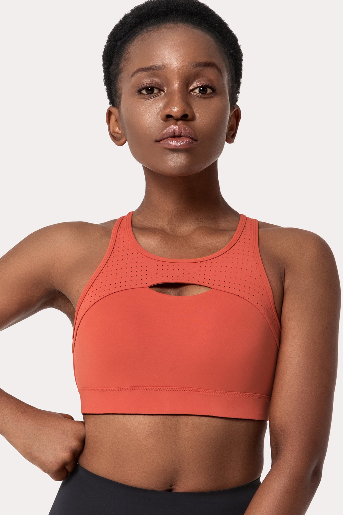 Enfold Hollow Out gepolsterter Lauf-BH | Sport-BH mit starkem Halt für Damen