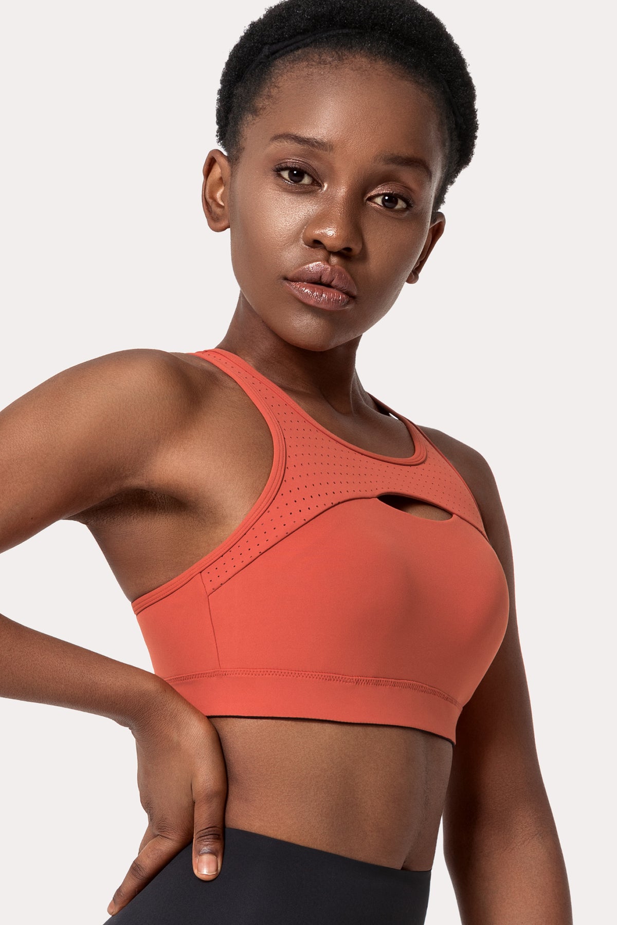 Enfold Hollow Out gepolsterter Lauf-BH | Sport-BH mit starkem Halt für Damen