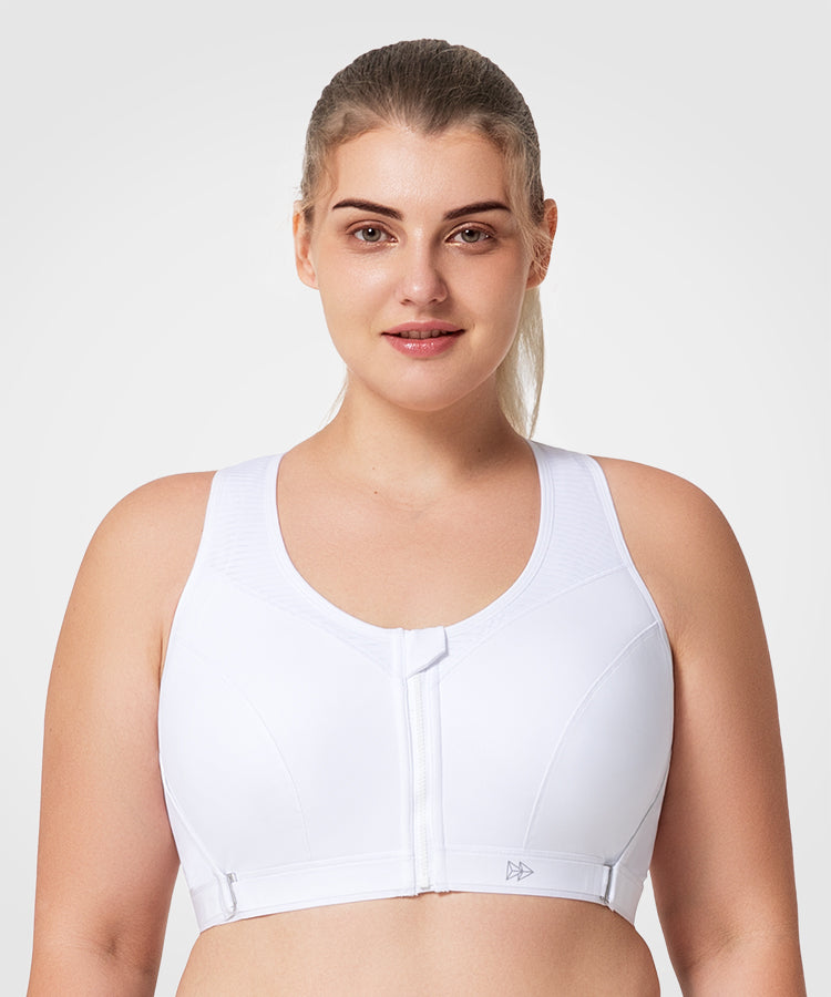 Power™ Zip Front Adjustable High Support Sports Bra | Women's High Support Sports Bra