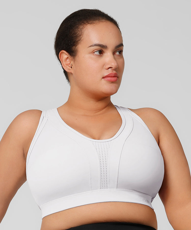 Power Cross Back gepolsterter Lauf-BH | Sport-BH mit starkem Halt für Damen (Übergröße)