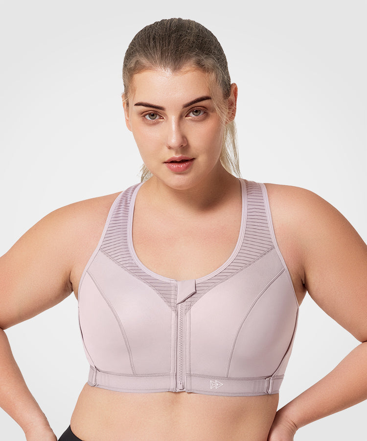 Power™ Zip Front Adjustable High Support Sports Bra | Women's High Support Sports Bra