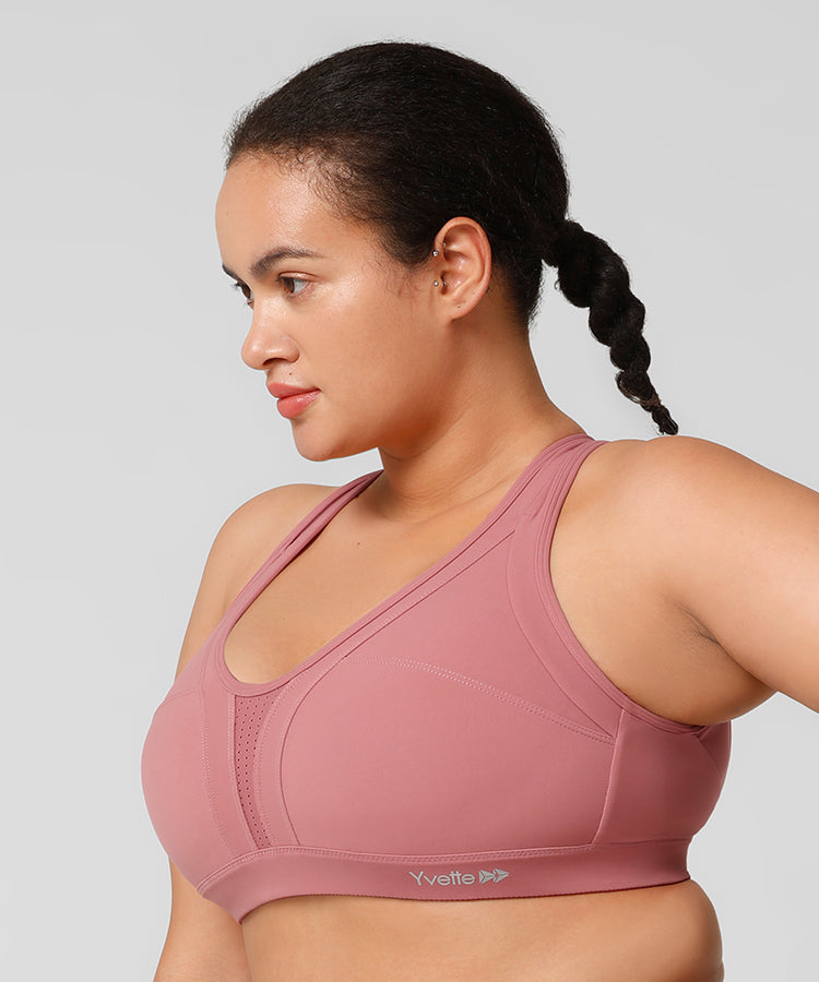 Reggiseno da corsa imbottito Power Cross Back | Reggiseno sportivo ad alto sostegno da donna (taglie forti)