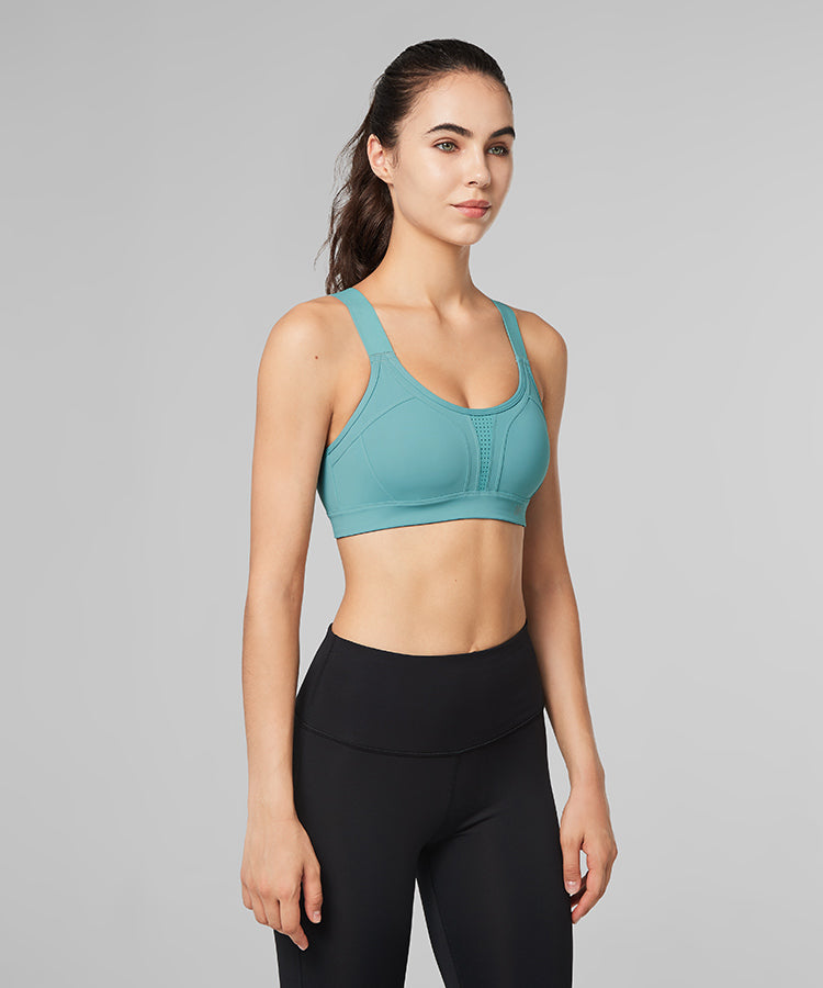Power Adjustable Crisscross Padded Running Bra | Women's High Support Sports Bra