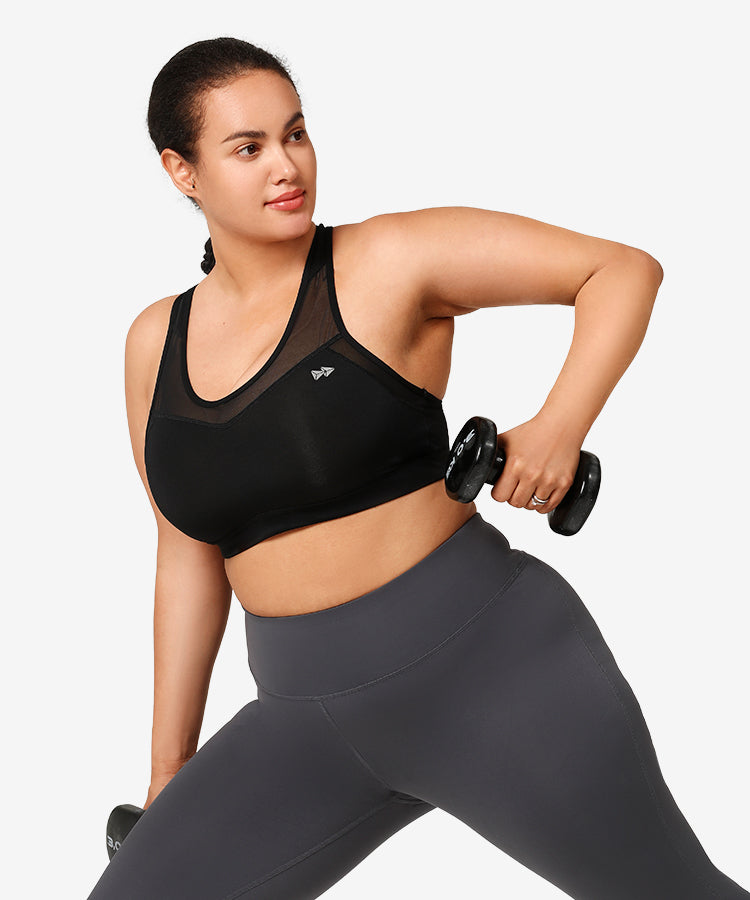 Shift™ Racerback Breathable Full-Coverage Running Bra | Women's High Support Sports Bra