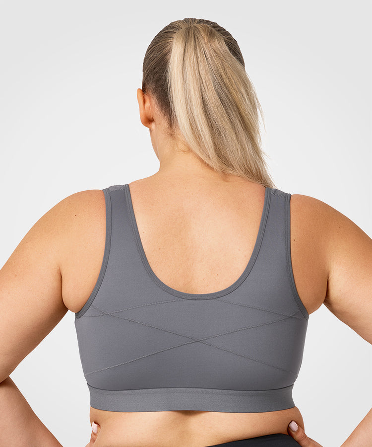 Power Classic löpar-BH med dragkedja | Sport-BH med högt stöd för kvinnor (plus size)