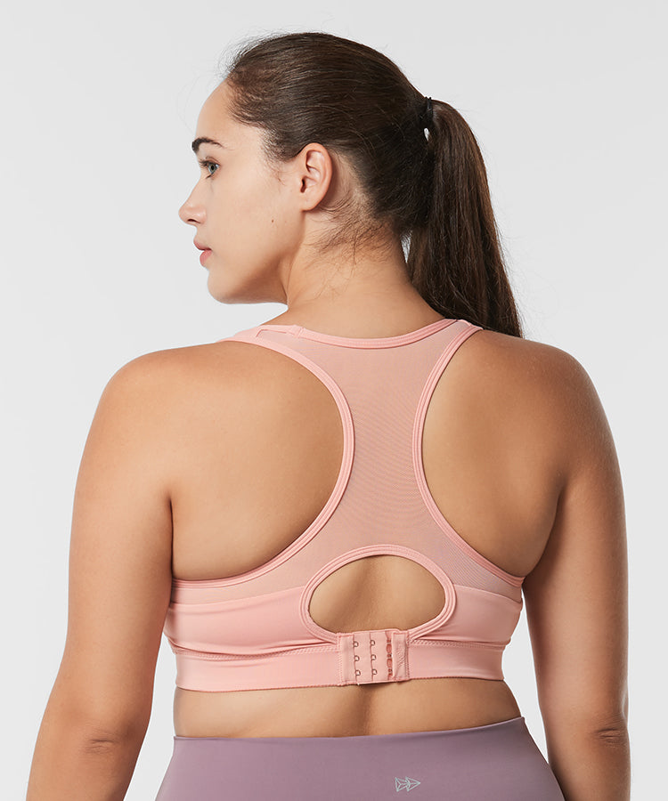 Reggiseno da corsa imbottito in rete con schienale incrociato Shift | Reggiseno sportivo ad alto sostegno da donna (taglie forti)