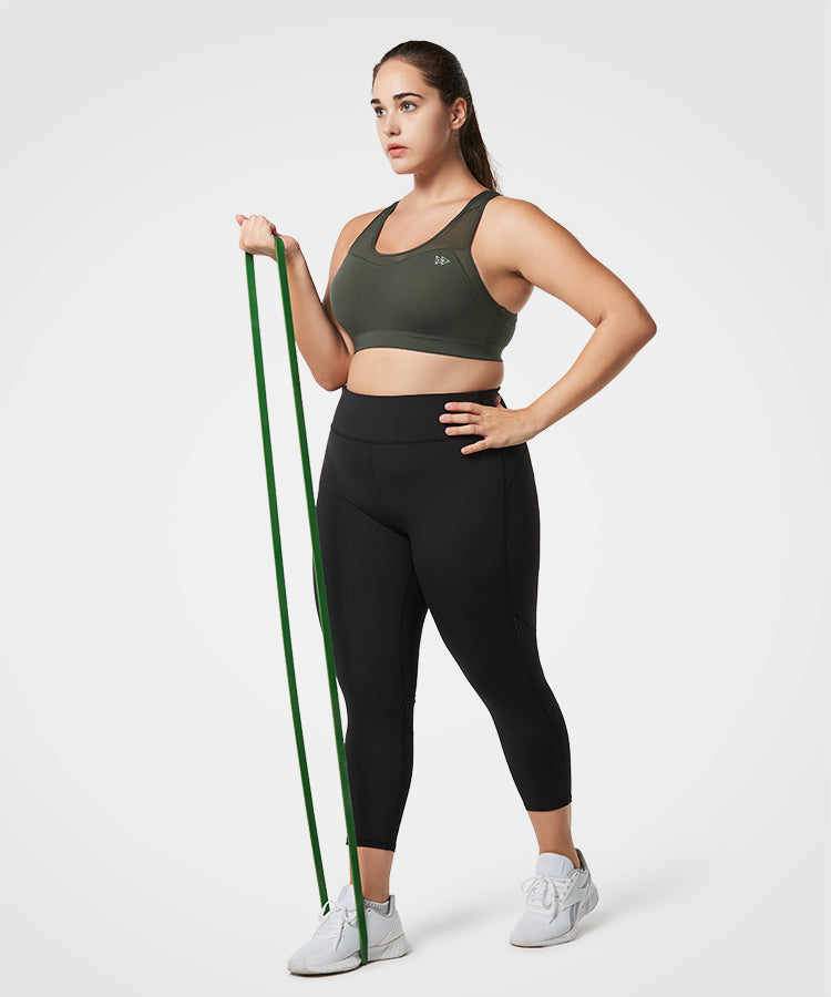 Shift Racerback Mesh Vadderad Löpar-BH | Sport-BH med högt stöd för kvinnor (plus size)