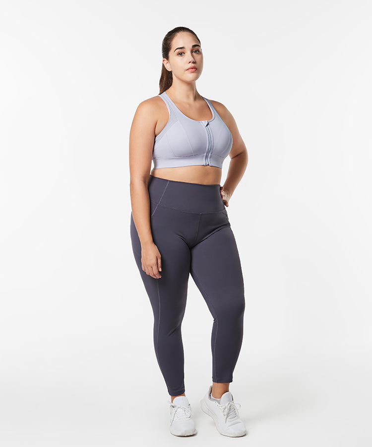 Power™ Cross Racerback Running Bra | Women's High Support Sports Bra (Plus Size)