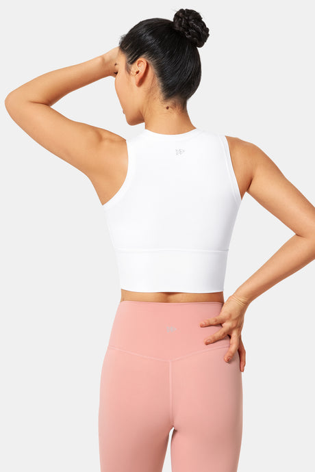 Anywhere High Neck Padded Gym Bra | Women's Light Support Sports Bra - image 2
