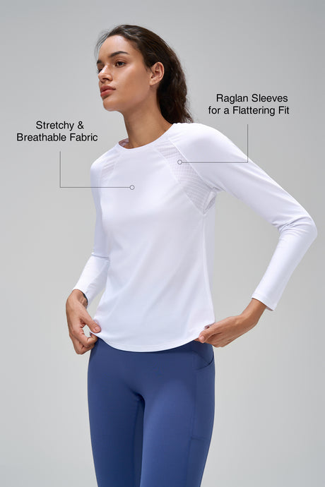Anywhere™ Performance Mesh Long Sleeve T-shirt | Women's Long Sleeve T-shirt - image 15