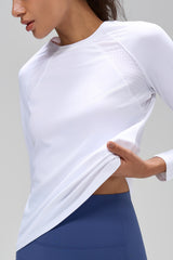 Camiseta de manga larga de malla Anywhere Performance | Camiseta de manga larga para mujer