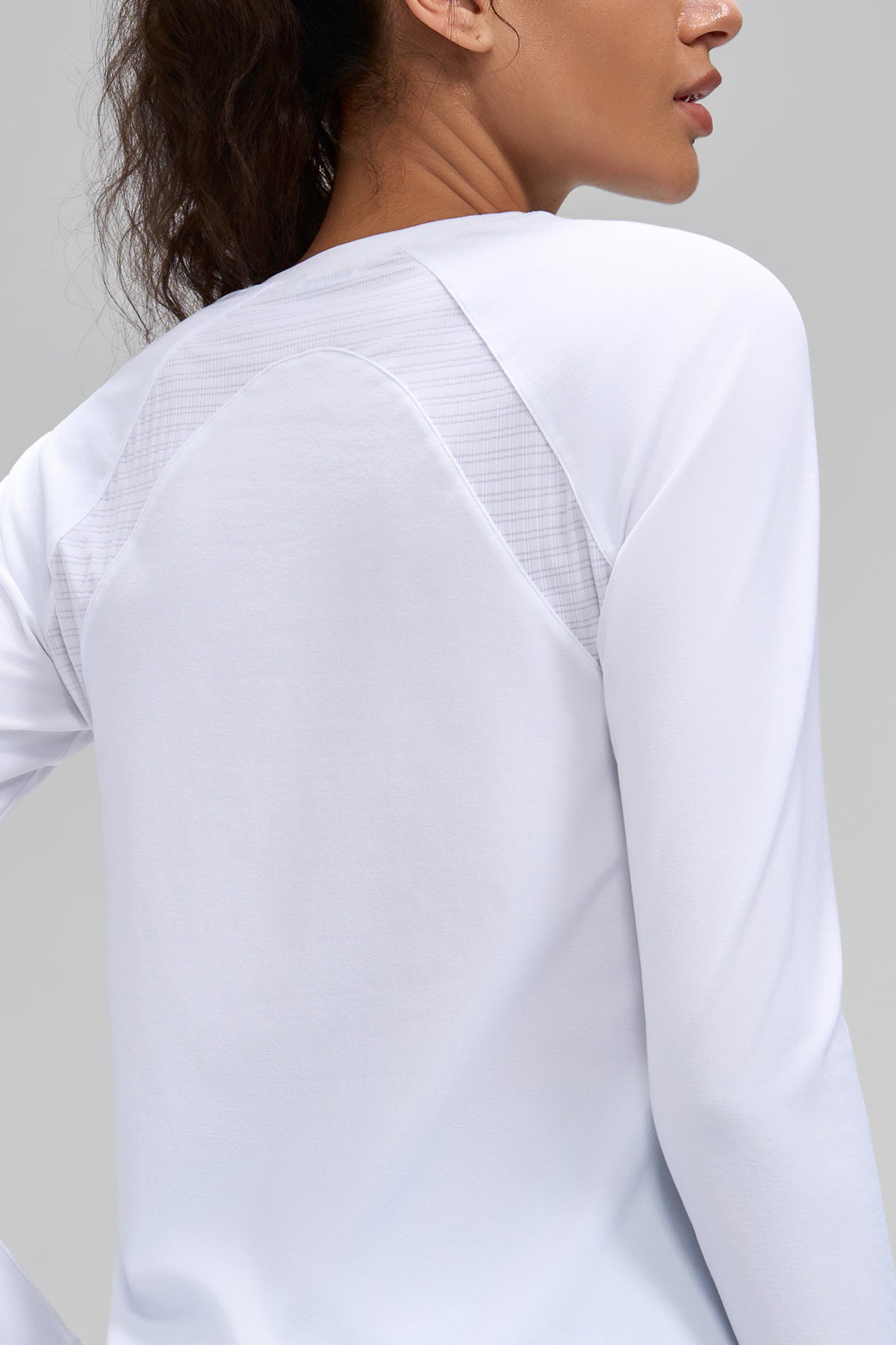 Camiseta de manga larga de malla Anywhere Performance | Camiseta de manga larga para mujer