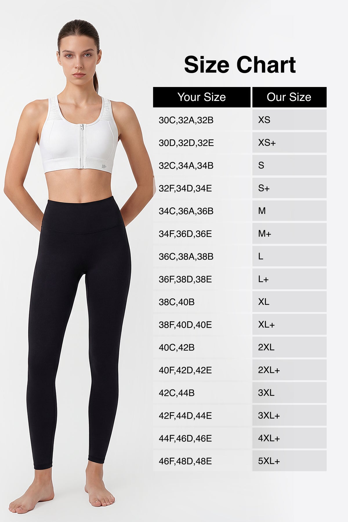 Power™ Breathable Zip Front Fixed Cups High Impact Bra | Women's High Support Sports Bra