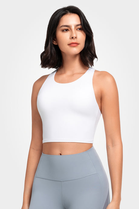 Shift™ Scoop Neckline  Strappy Padded Yoga Bra | Women's Light Support Sports Bra