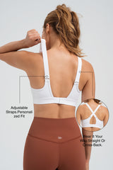 Power™ Adjustable Two Style Running Bra | Women's High Support Sports Bra