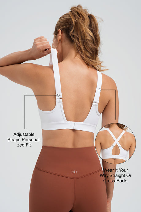 Power™ Adjustable Two Style Running Bra | Women's High Support Sports Bra - image 2