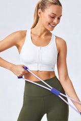Power™ Zip Front Air Flow Back Full Coverage High Support Sports Bra | Women's High Support Sports Bra