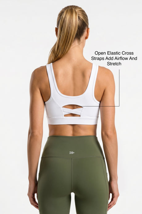Power™ Zip Front Air Flow Back Full Coverage High Support Sports Bra | Women's High Support Sports Bra - image 2
