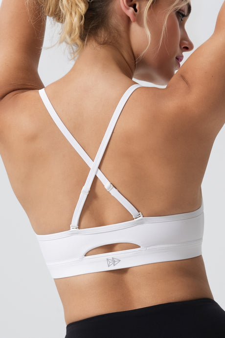 Anywhere™ Cross Back Thin Adjustable Straps Yoga Bra | Women's Low Support Sports Bra - image 5