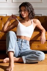 Sujetador de yoga con almohadillas cosidas y espalda en Y Anywhere | Sujetador deportivo de sujeción ligera para mujer