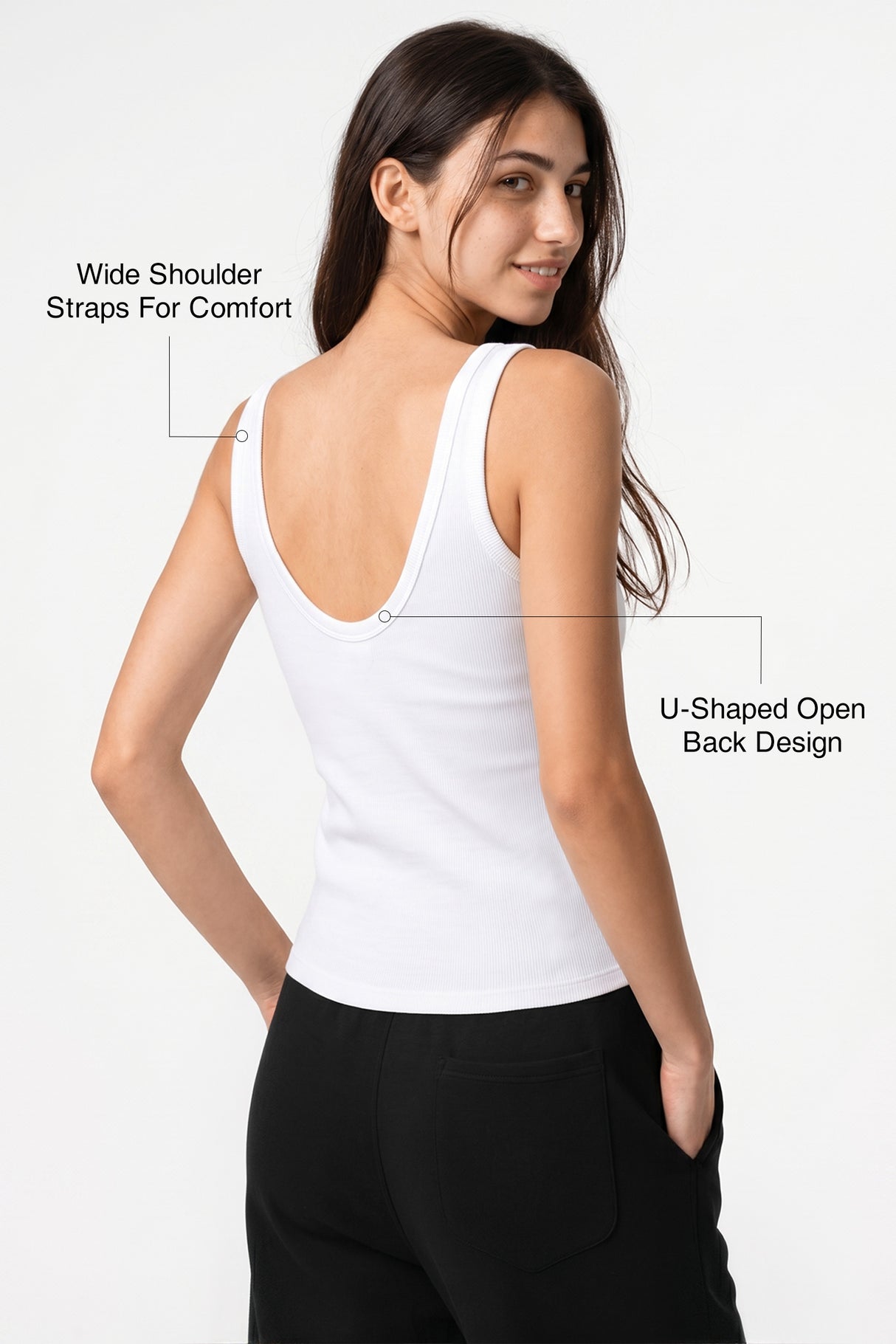 Anywhere™ Built-In Fixed Cups Tank For Daily Yoga | Women's Sports Tank For Yoga & Daily
