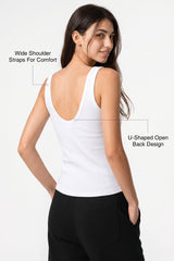Anywhere™ Built-In Fixed Cups Tank For Daily Yoga | Women's Sports Tank For Yoga & Daily