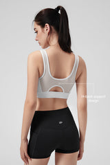Power Front Sheer Mesh H-Back Sport-BH | Damen-Sport-BH mit starkem Halt