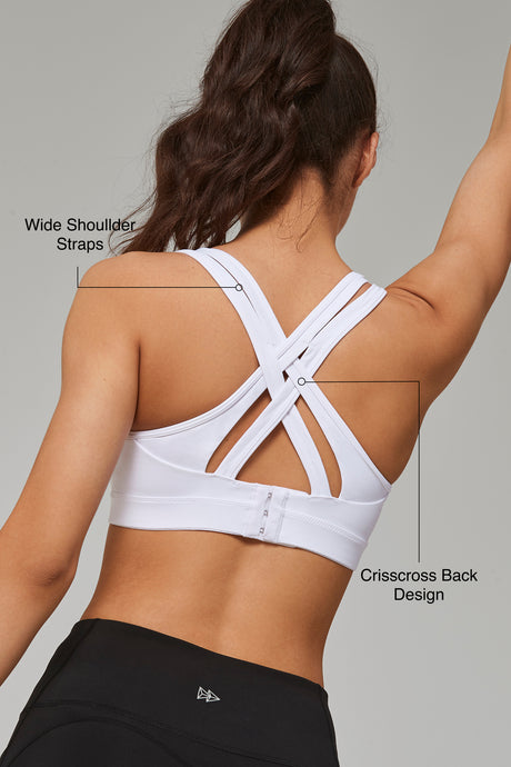Power™ Cross Back Padded Running Bra | Women's High Support Sports Bra - image 8