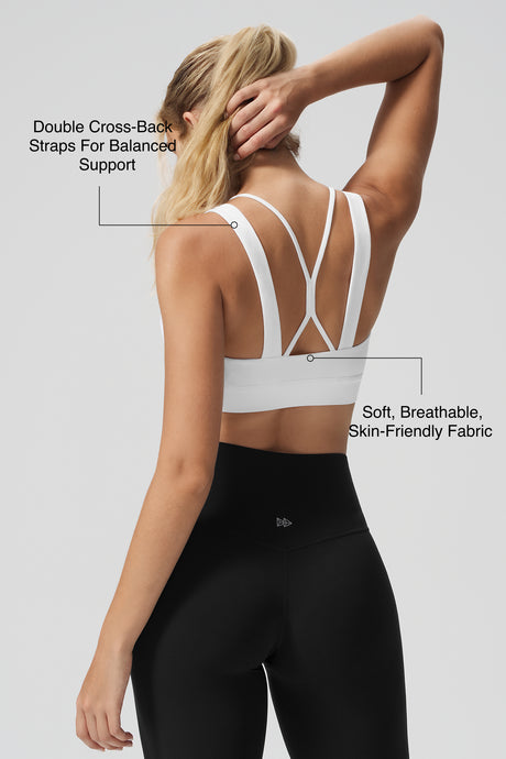 Anywhere™ Cross-back Soft Fixed Cups Yoga Bra | Women's Light Support Sports Bra Best For Yoga, HIIT - image 13