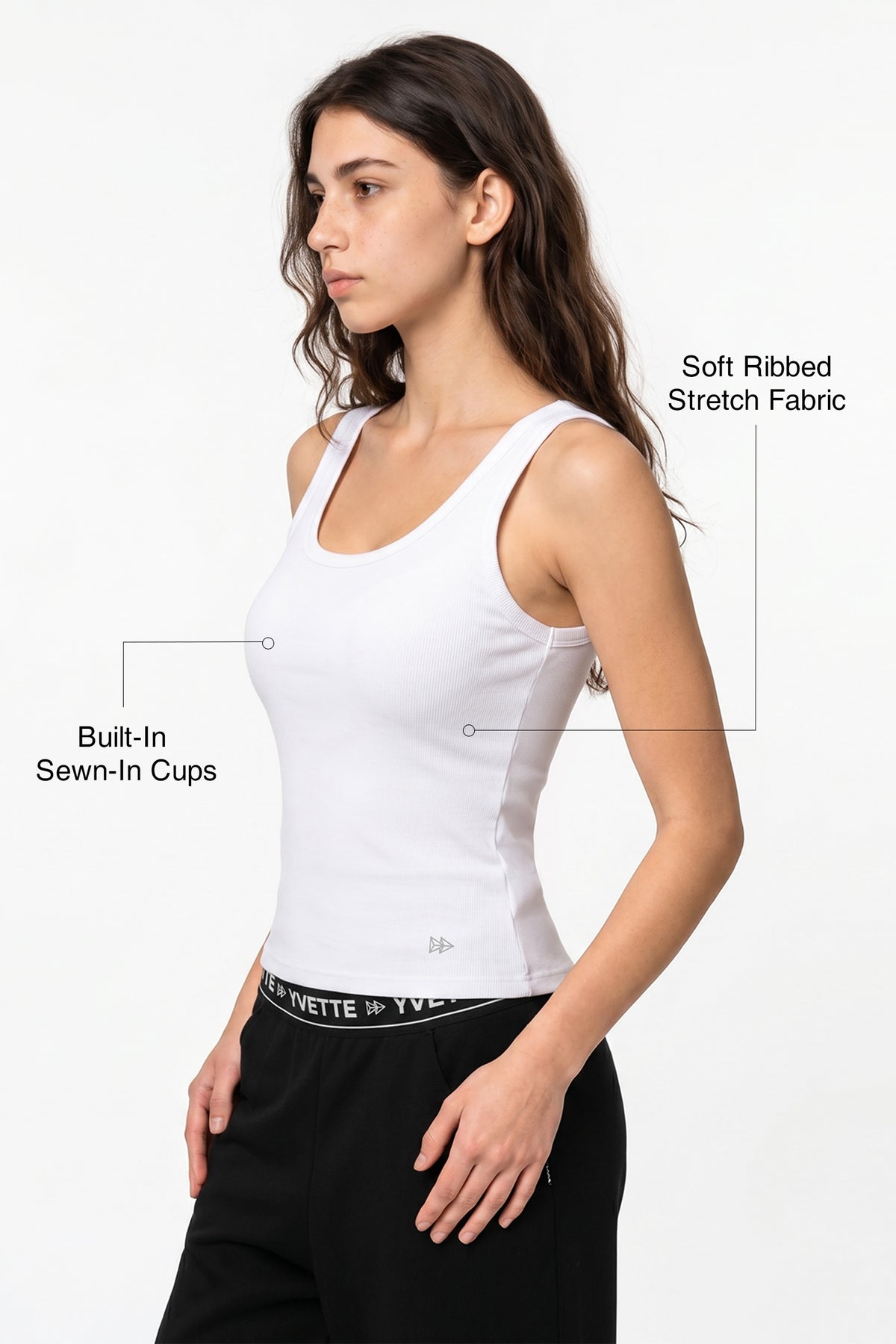 Anywhere™ Built-In Fixed Cups Tank For Daily Yoga | Women's Sports Tank For Yoga & Daily