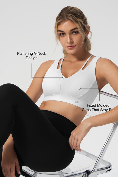 Anywhere™ Cross-back Soft Fixed Cups Yoga Bra | Women's Light Support Sports Bra Best For Yoga, HIIT - image 17