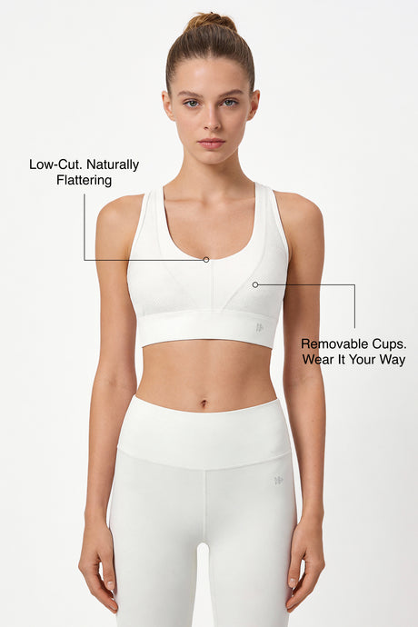 Anywhere™ Removable Low Cut Breathable Light Support Sports Bra | Women's Light Support Sports Bra - image 9