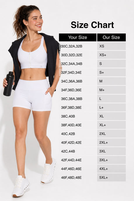 Power Zip Verstellbare Träger Gepolsterter Lauf-BH | Damen Sport-BH mit starkem Halt - image 4