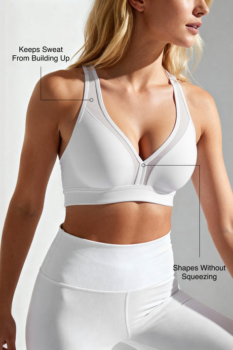 Power™ Adjustable Straps Cross-Back Sports Bra | High-Impact Bounce Control Without Flattening for Running, HIIT & Training - image 3
