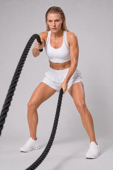 Power™ Zip-Front Mesh T-Back Sports Bra | High-Impact Support for Running & HIIT - image 6